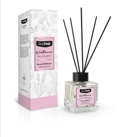 Reed diffuser in Wildflowers fragrance, case of 1 x 100ml bottles — wholesale bulk for UK businesses