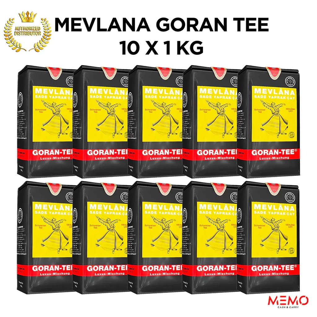 MEVLANA GORAN TEA 10 x 1 KG - Memo Cash and Carry 