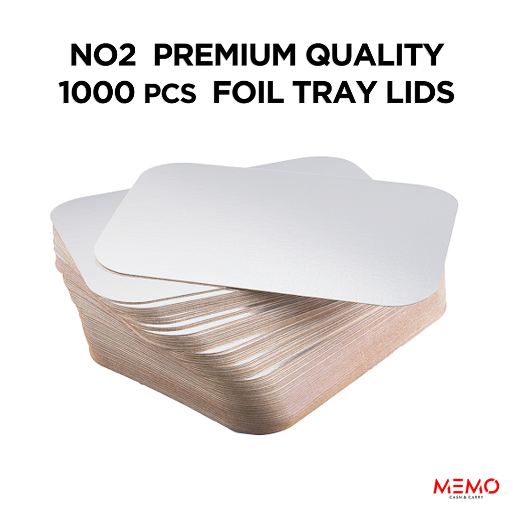 No2 Premium Quality Foil Tray Lids 1000pcs – durable aluminum foil tray lids only product image
