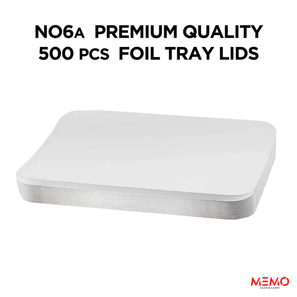 No6a Premium Quality Foil Tray Lids 500pcs – durable aluminum foil tray lids only product image
