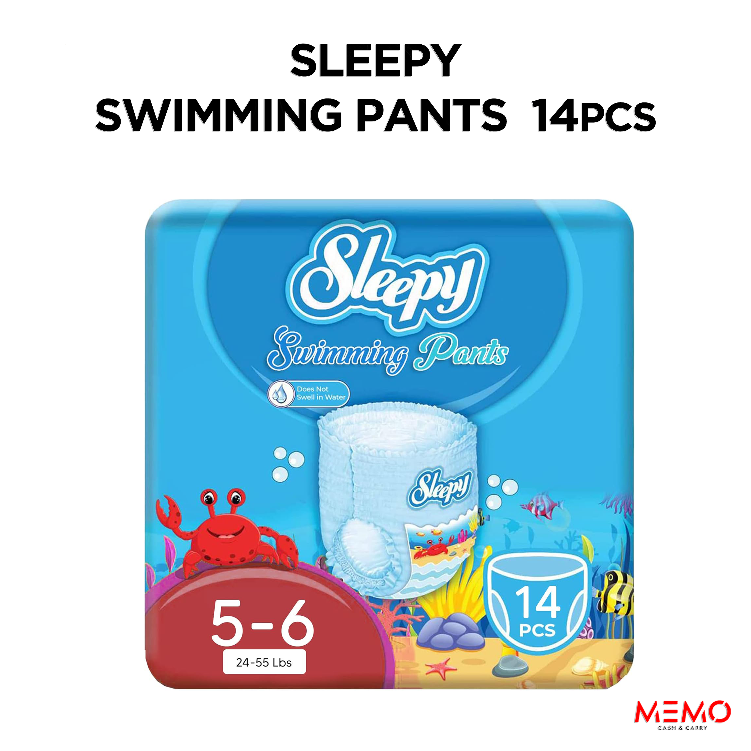 Sleepy Swimming Eco Training Pants Size 5-6 (11–25kg) 20pcs – eco-friendly swim training pants product image
