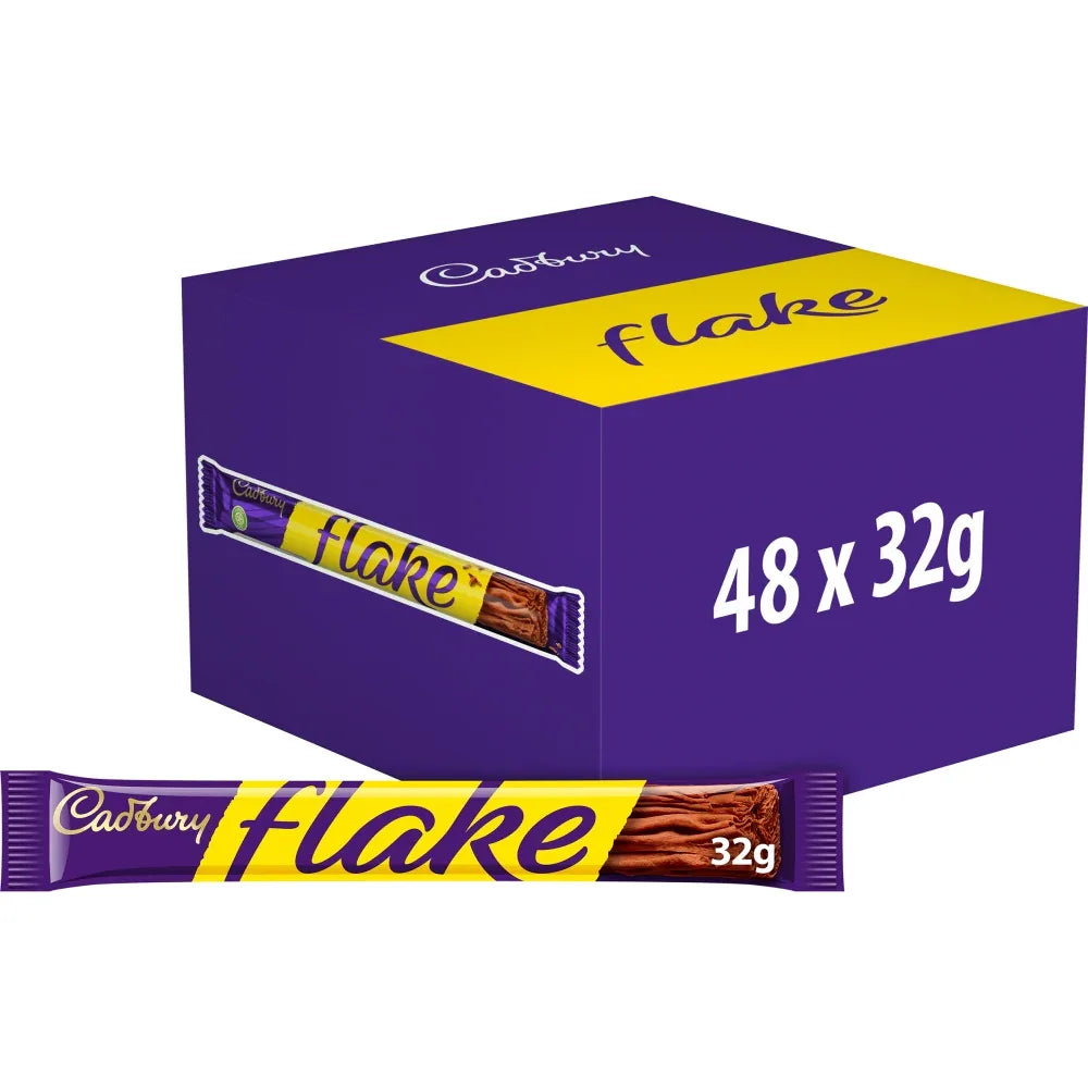 Cadbury Flake Chocolate Bar (48x32G) - Memo Cash and Carry 