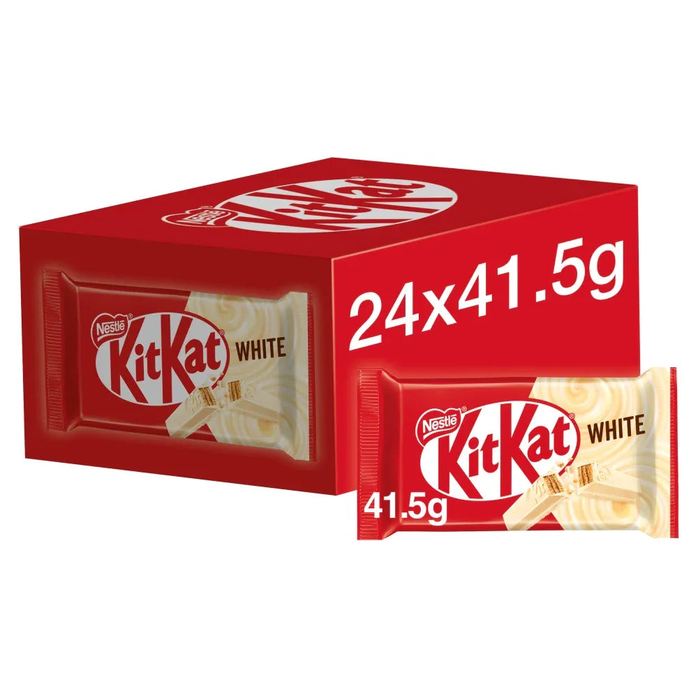 KIT KAT 4 Finger Chocolate Bars White (24 Pack x 41.5G) - Memo Cash and Carry 