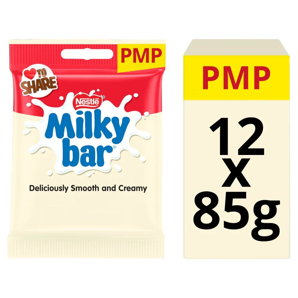 Milkybar Giant Buttons White Chocolate Bag (12x85G) - Memo Cash and Carry 