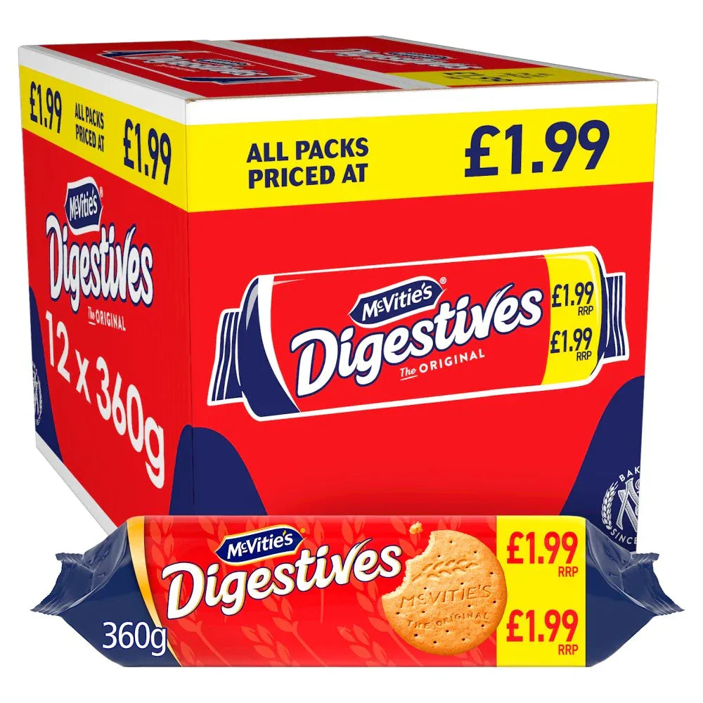 McVitie's Digestives The Original Biscuits (12 Pack x 360G) - Memo Cash and Carry 