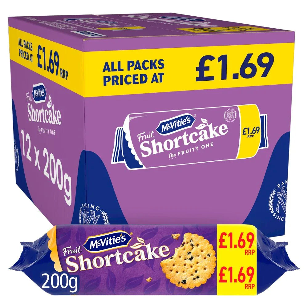 McVitie's Fruit Shortcake Biscuits (12 Packs x 200G) - Memo Cash and Carry 