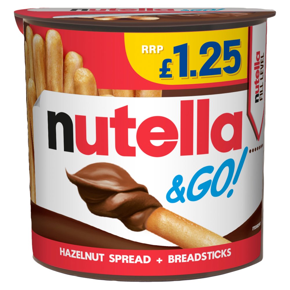 Nutella & Go! (12 Pack x 48g) – product image of crunchy breadsticks served with creamy Nutella hazelnut spread

