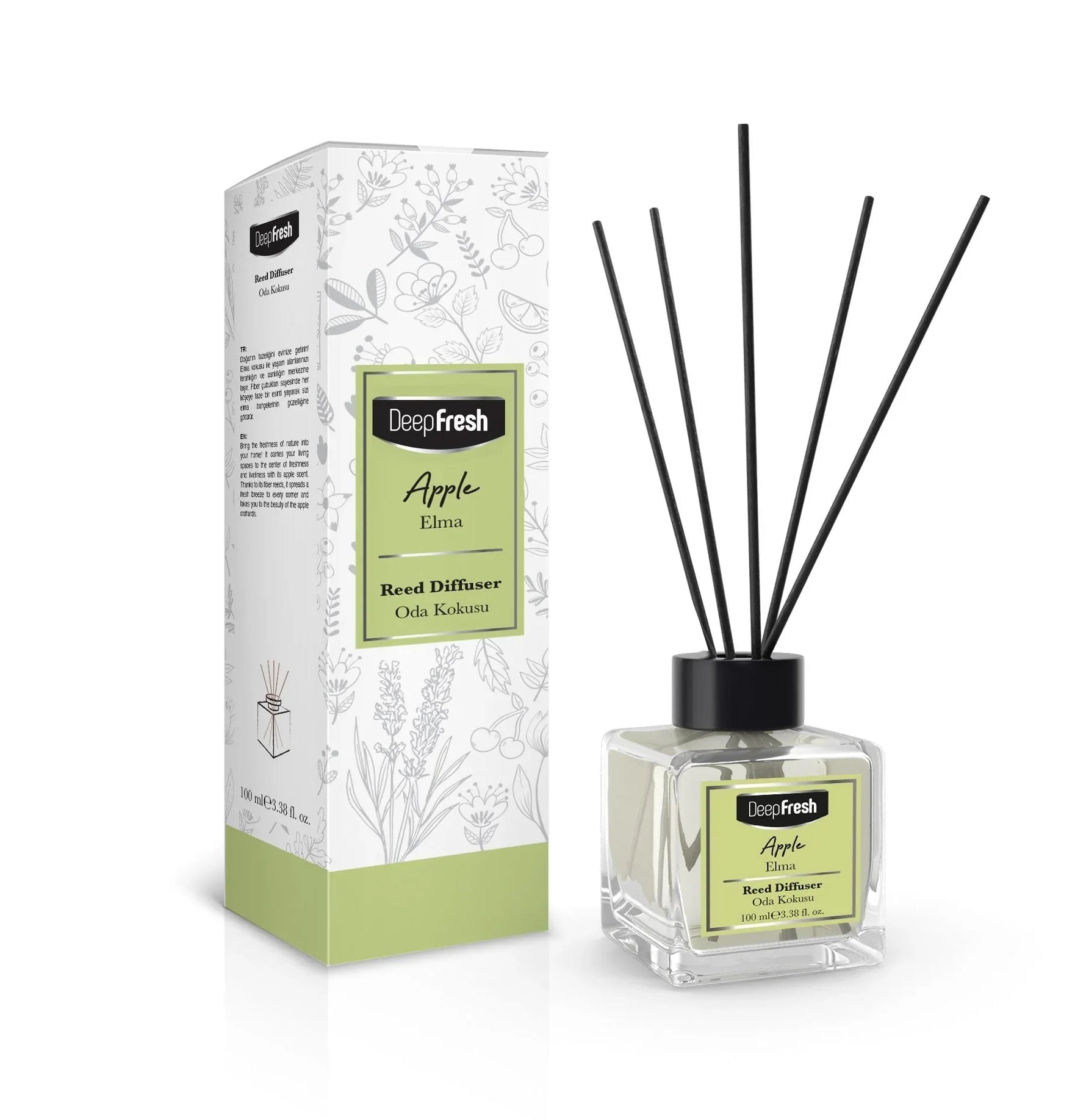 Deep Fresh Reed Diffuser Apple 1x100ml - Memo Cash and Carry 