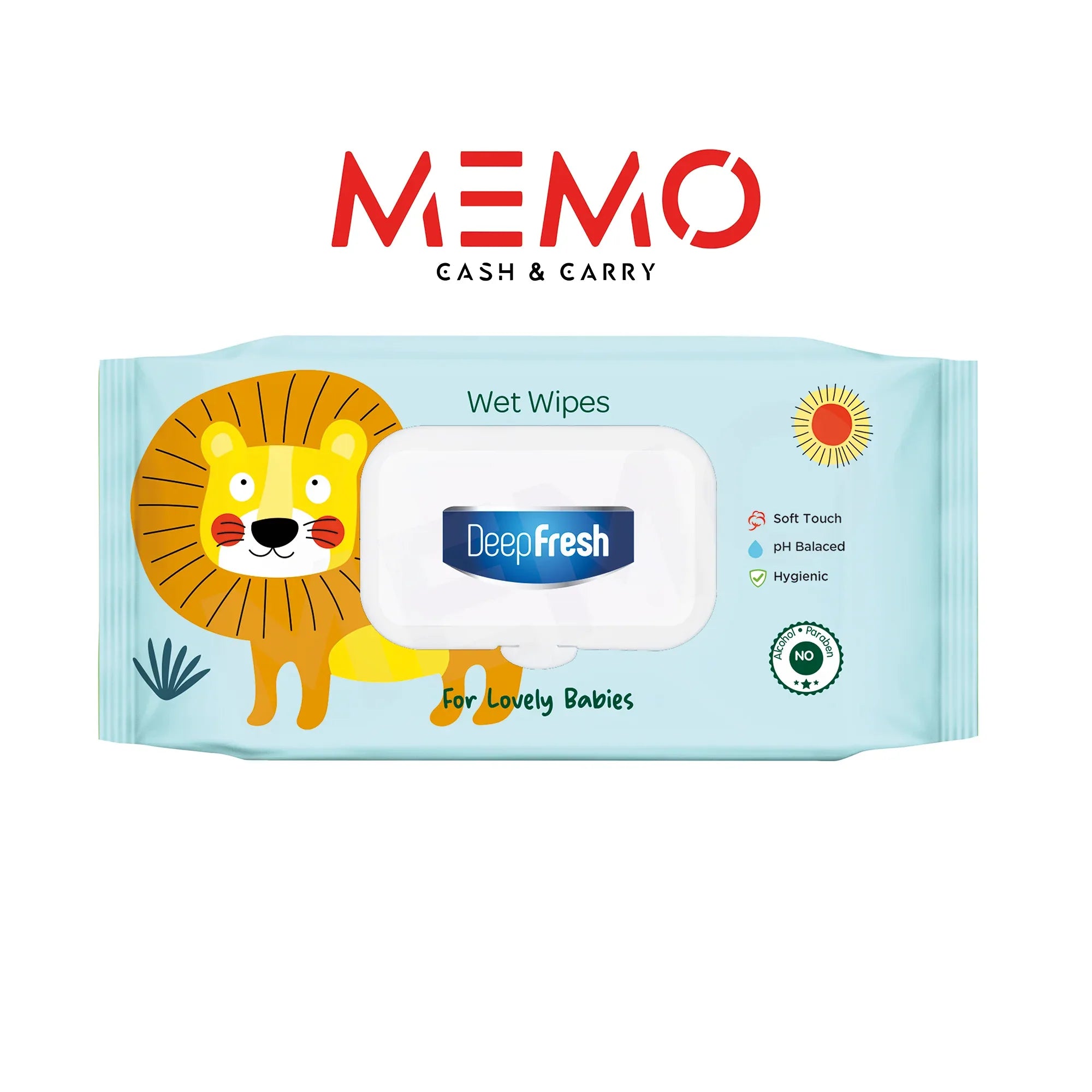 Deep Fresh Lion Baby Wipes – 24 Packs x 72 Wipes - Memo Cash and Carry 