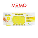 DEEP FRESH Lemon Scented Multi Surface Cleaning Wipes – 12 Packs x 100 Wipes - Memo Cash and Carry 