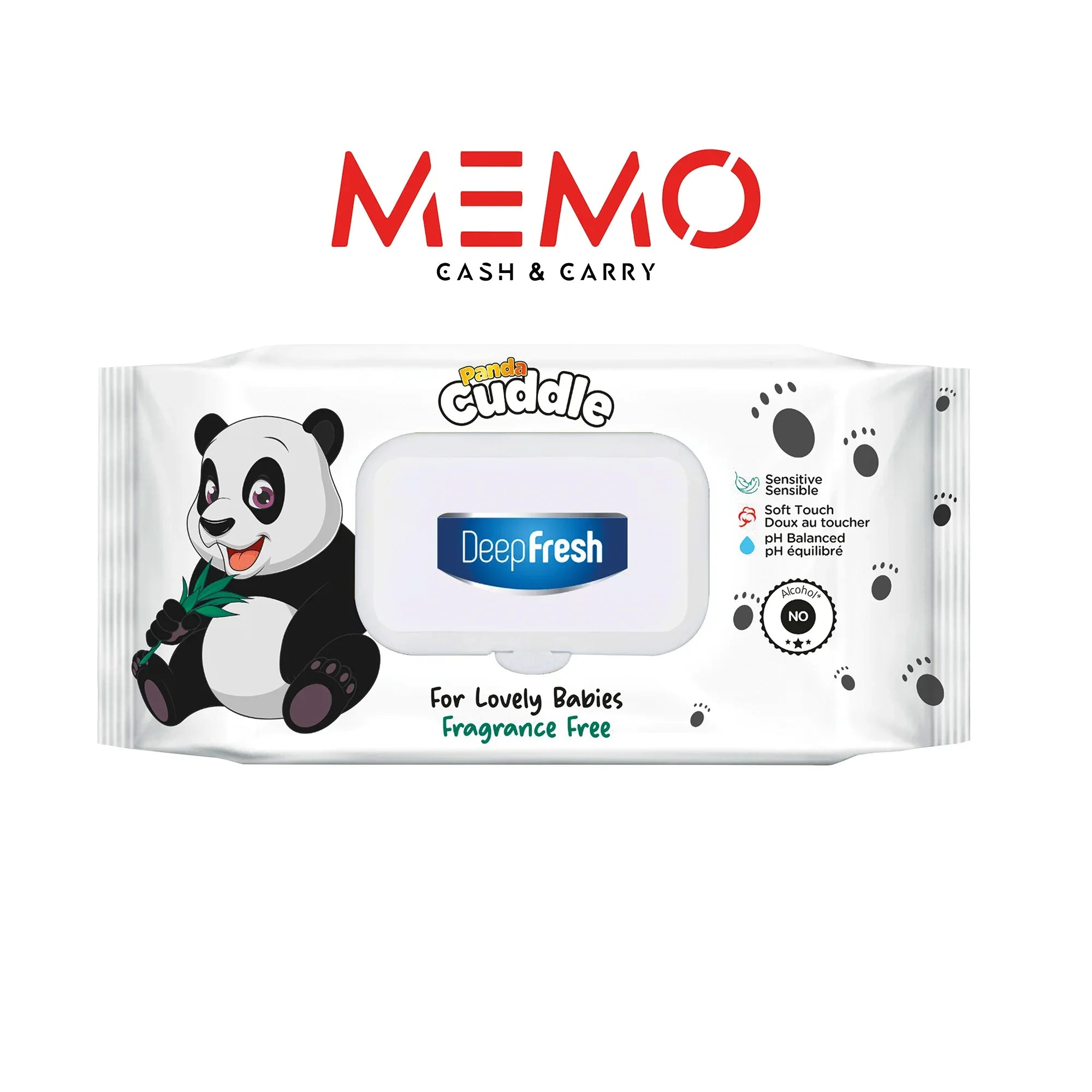 Deep Fresh Panda Baby Wipes – 24 Packs x 72 Wipes - Memo Cash and Carry 