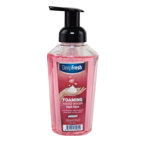 Deep Fresh Hand Soap Foam Ruby, 12 bottles of 400ml – luxurious foaming hand soap with a rich ruby fragrance that gently cleanses and leaves hands soft and fresh