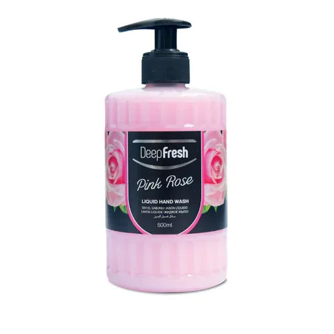 Deep Fresh Hand Soap Romance Liquid - Pink Rose (25pcs X 12 Packs) - Memo Cash and Carry 