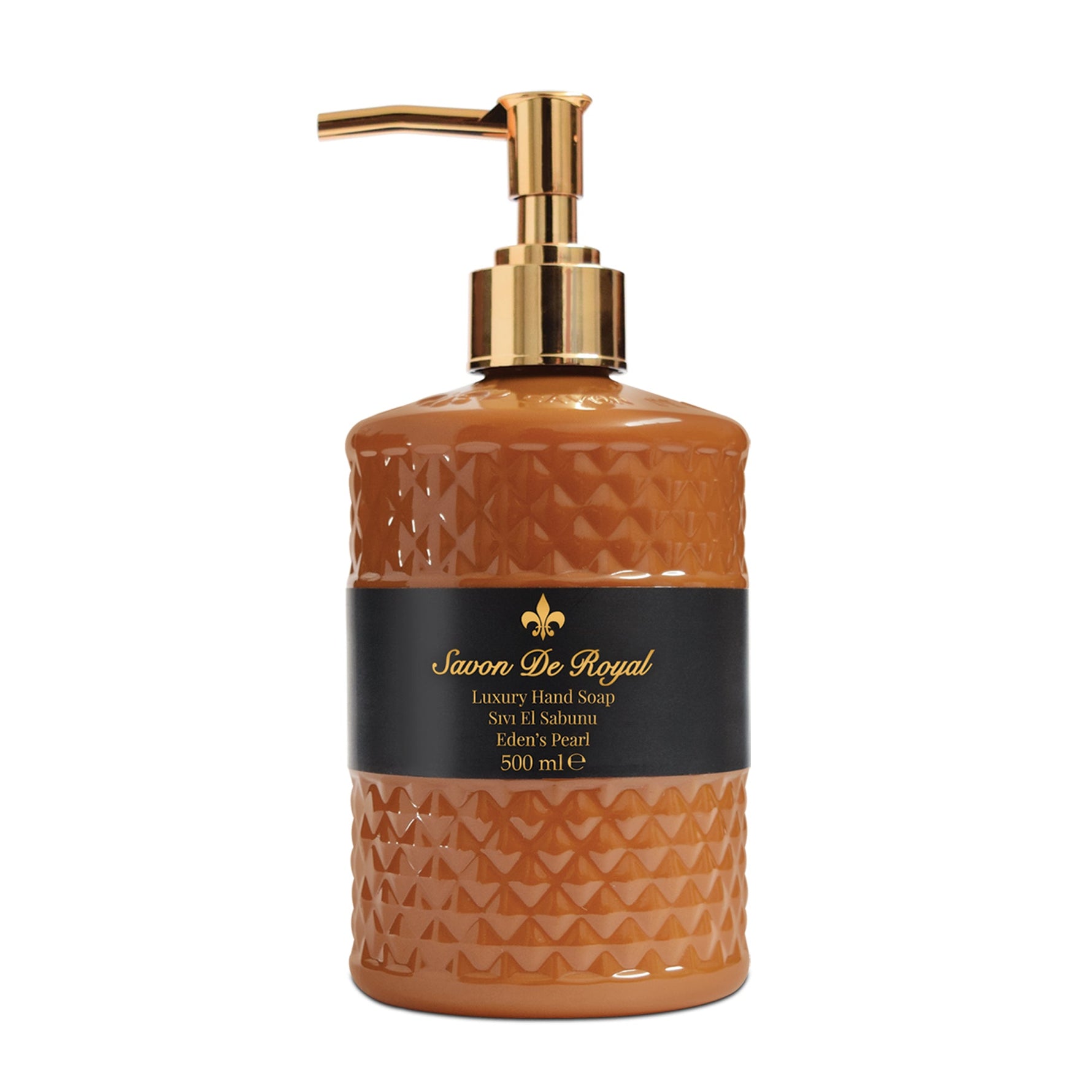 Savon DeRoyal Pearl Series Luxury Hand Soap – Edens Pearl, 12-pack of 500ml premium liquid hand soap bottles
