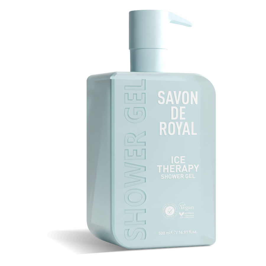 Savon DeRoyal Miracle Shower Gel – Ice Therapy, 12-pack of 500ml cooling revitalizing shower gel bottles
