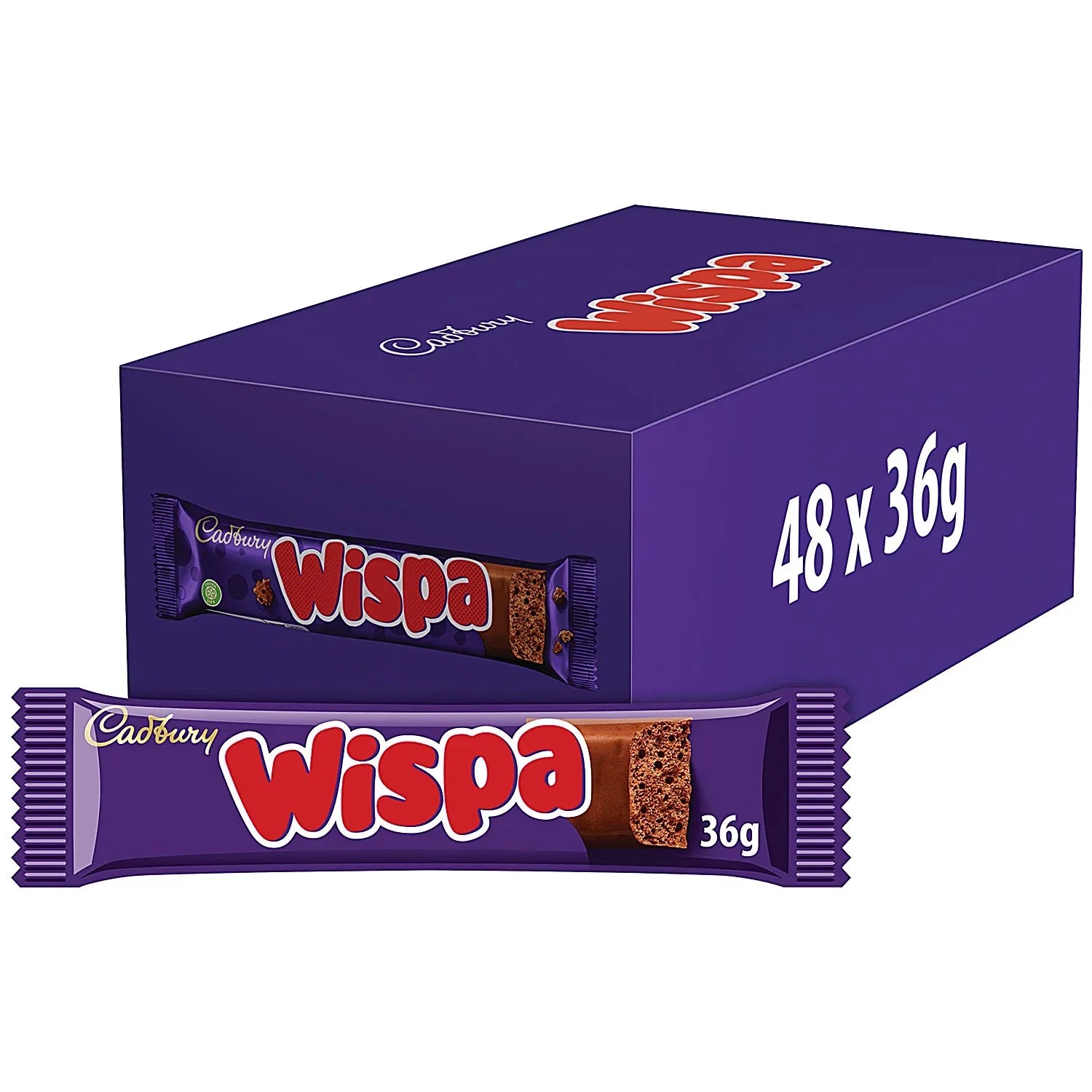 Cadbury Wispa Chocolate Bar (48 Pack x 36G) - Memo Cash and Carry 