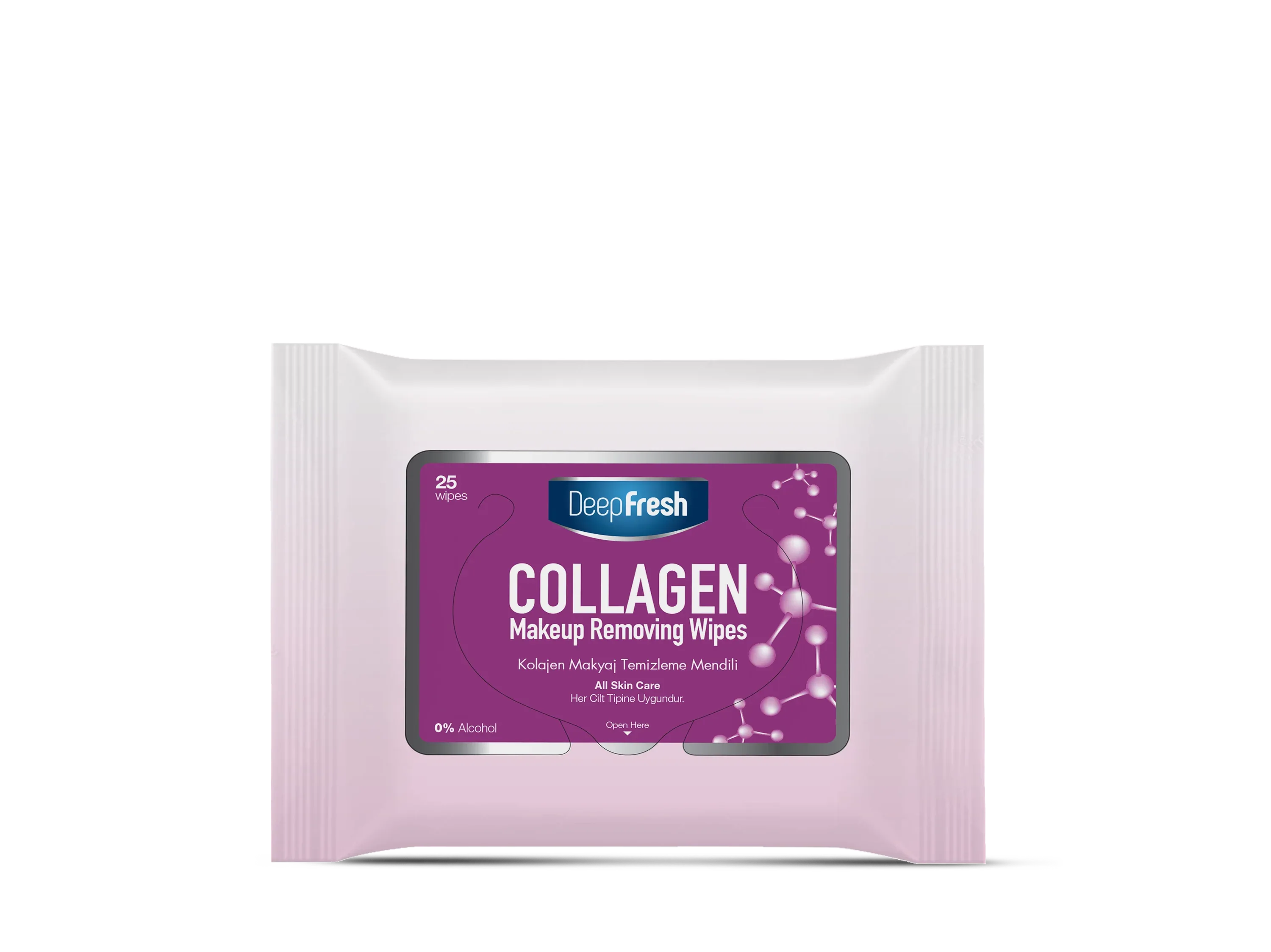 Deep Fresh Make-up Removing Wipes Collagen (25pcs x 48 Packs) - Memo Cash and Carry 