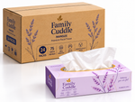 Family Cuddle Mansize Facial Tissues 24 Packs x  75 Large Sheets –  2 Ply, Premium Soft & Strong, 100% Virgin Pulp Paper, Dermatologically Tested, Gentle on Skin, Everyday Use