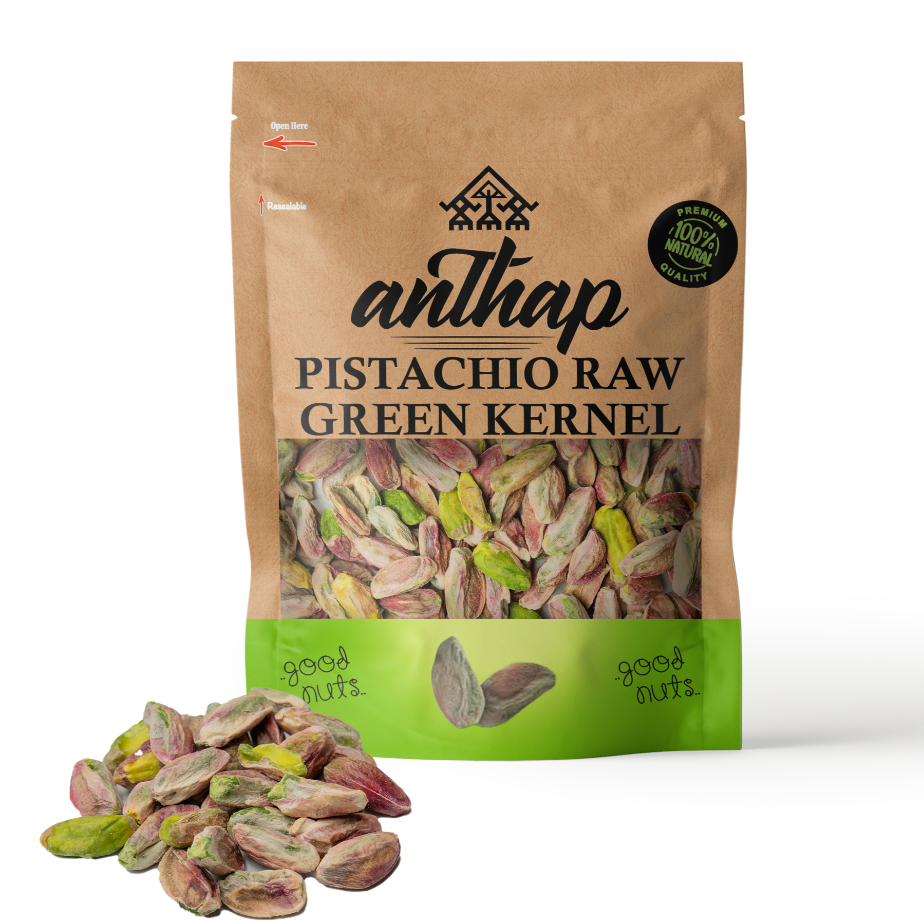 Anthap Pistachio Raw Green Kernel