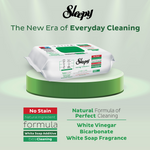 SLEEPY Easy Clean White Soap Scented Multi Surface Cleaning Wipes – 6 Packs x 100 Wipes
