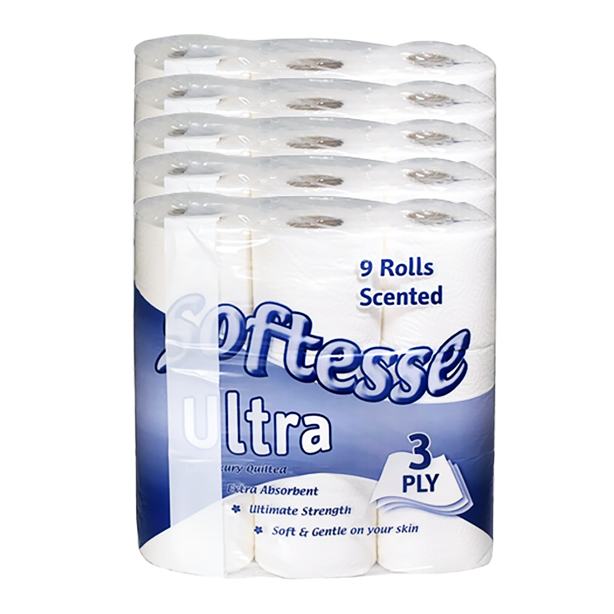 Softesse 3ply 45 Toilet Rolls Classic – soft classic three-ply toilet tissue product image
