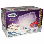 Food containers, case of 250 x 1000ml bottles — wholesale bulk for UK businesses