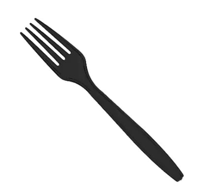 Black (Re-Usable) Heavy Duty Forks -My (1000 Pcs) - Memo Cash and Carry 