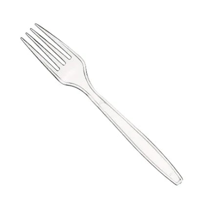 Clear (Re-Usable) Heavy Duty Forks -My (1000 Pcs) - Memo Cash and Carry 