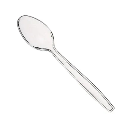 Clear (Re-Usable) Heavy Duty Spoons -My (1000 Pcs) - Memo Cash and Carry 