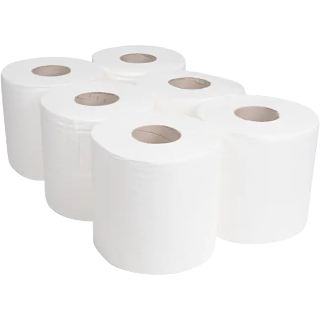 White Roll Eco (50m) 1×24 Pack – eco-friendly white paper rolls suitable for cleaning, wiping, and general household or commercial u
