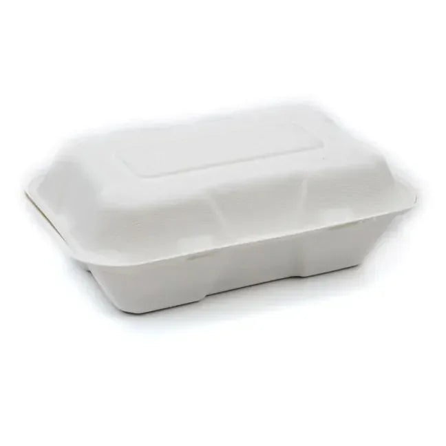 Bagasse Compostable 800ml Lunch Box 1x800pcs - Memo Cash and Carry 