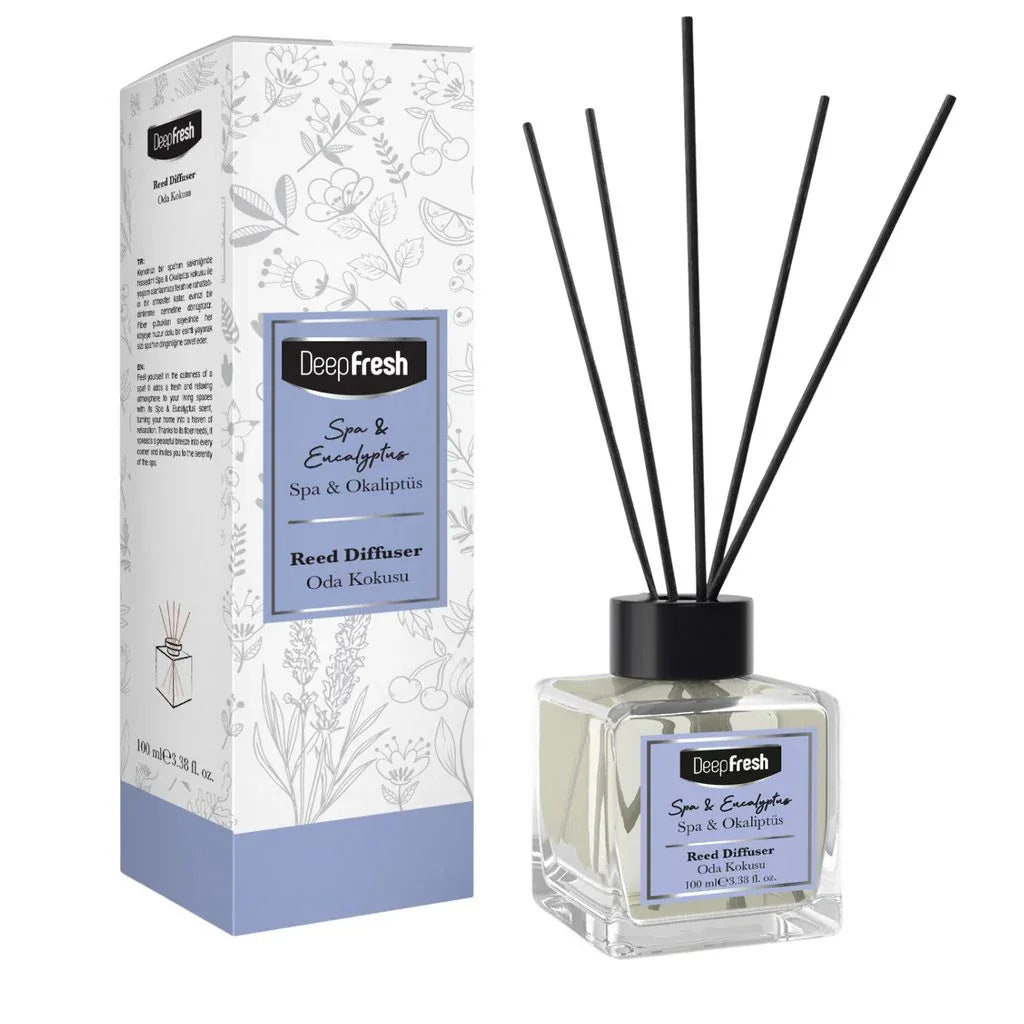 Deep Fresh Reed Diffuser Spa&Ecalyptus 24x100ml - Memo Cash and Carry 