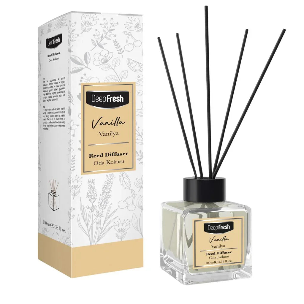 Deep Fresh Reed Diffuser Vanilla 24x100ml - Memo Cash and Carry 