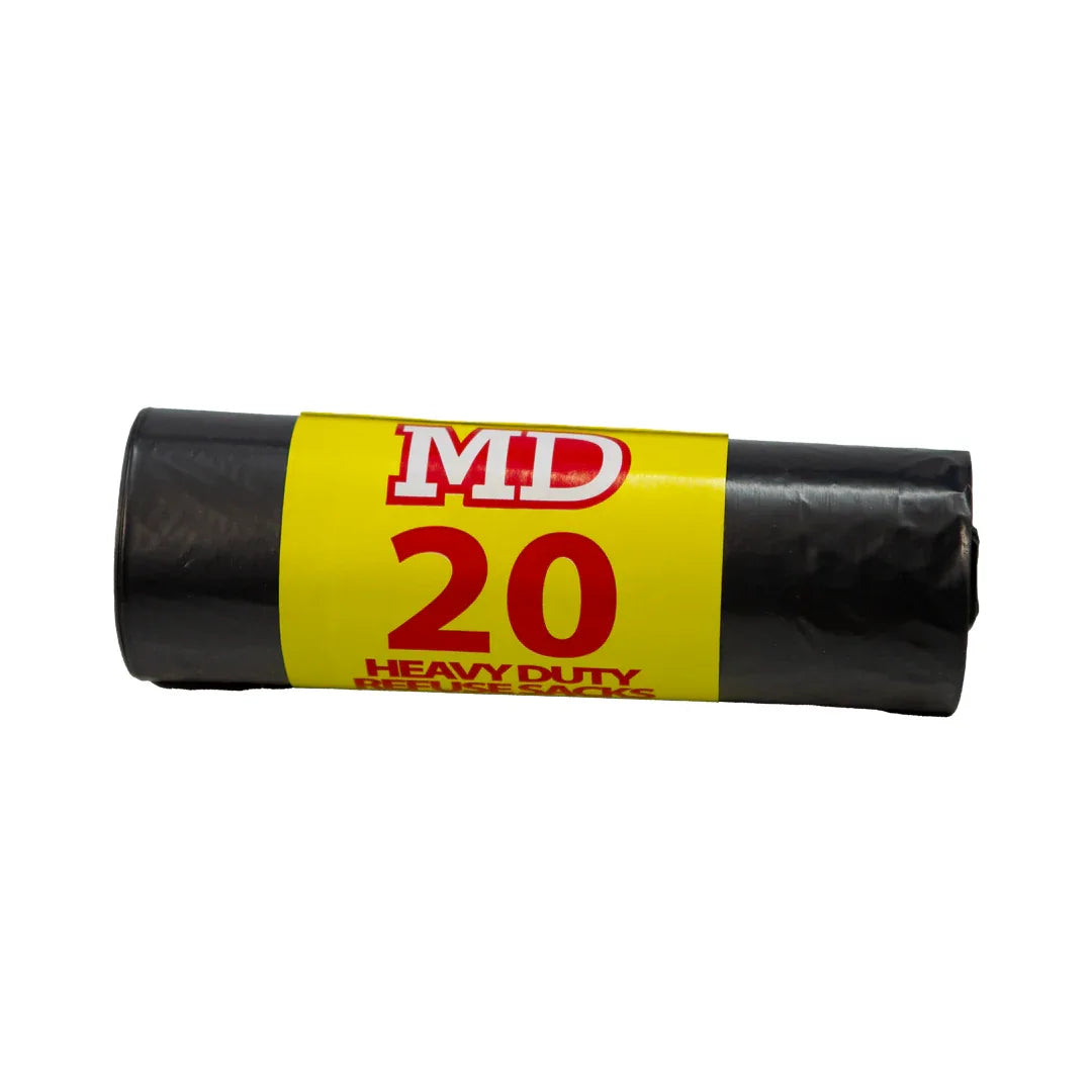 MD20 Black Bin Bags 1x20 Rolls - Memo Cash and Carry 