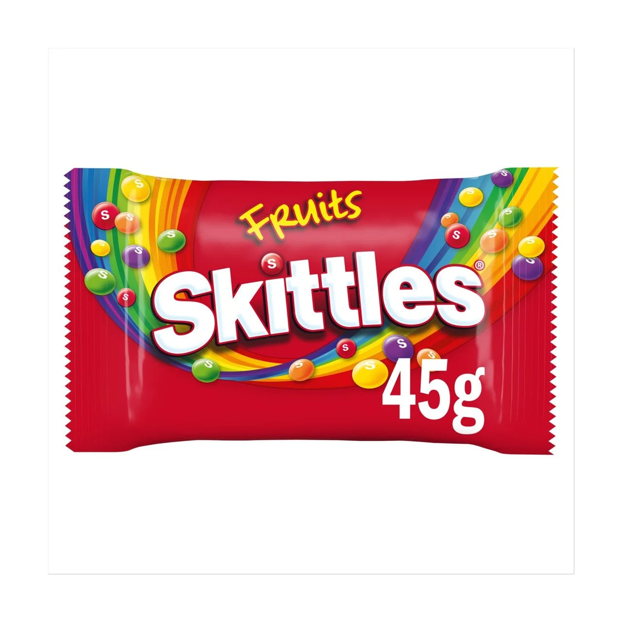 Skittles Fruits (36 Packs x 45g) – product image of assorted fruit-flavoured chewy candy pieces
