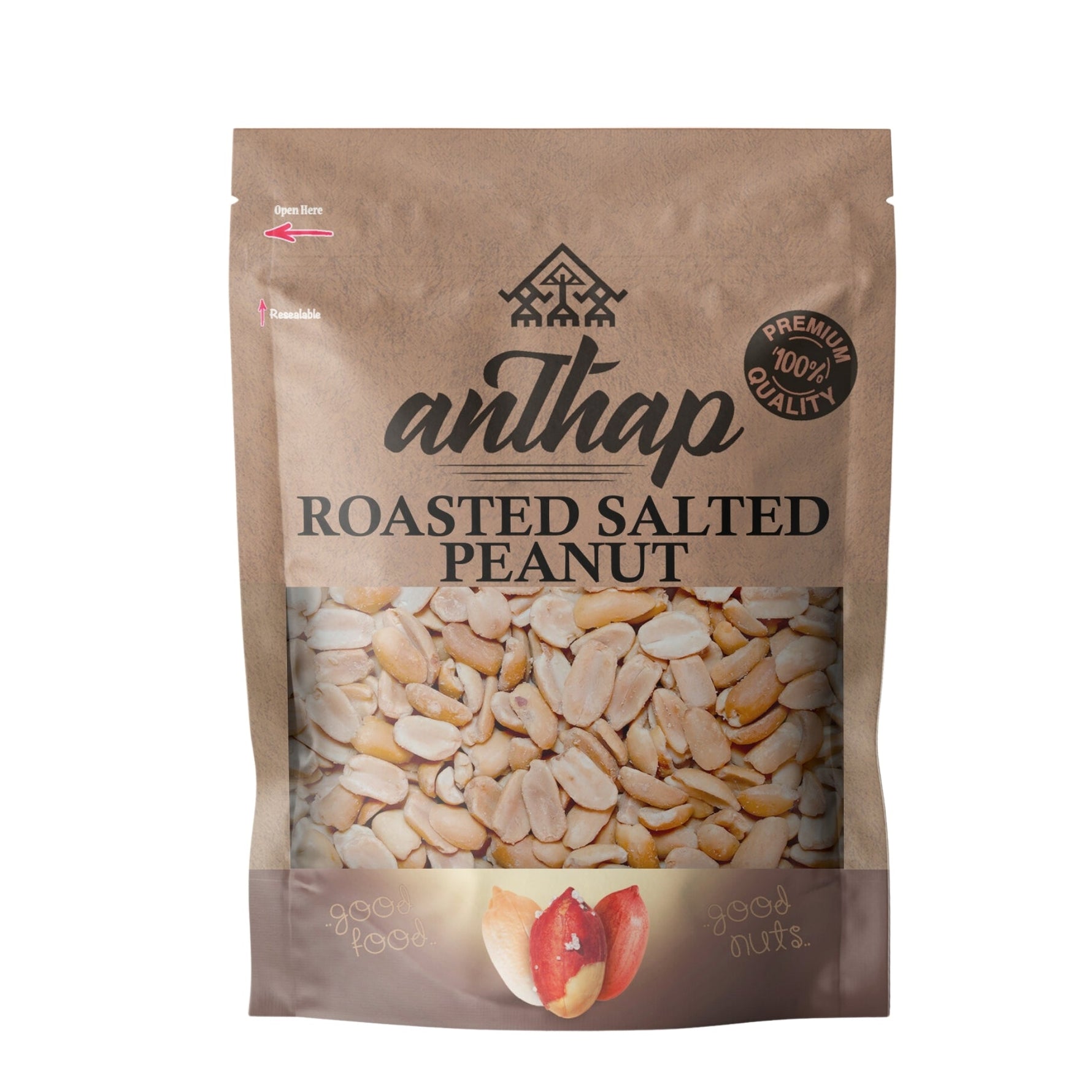 Anthap Roasted Salted Peanut Without Skin