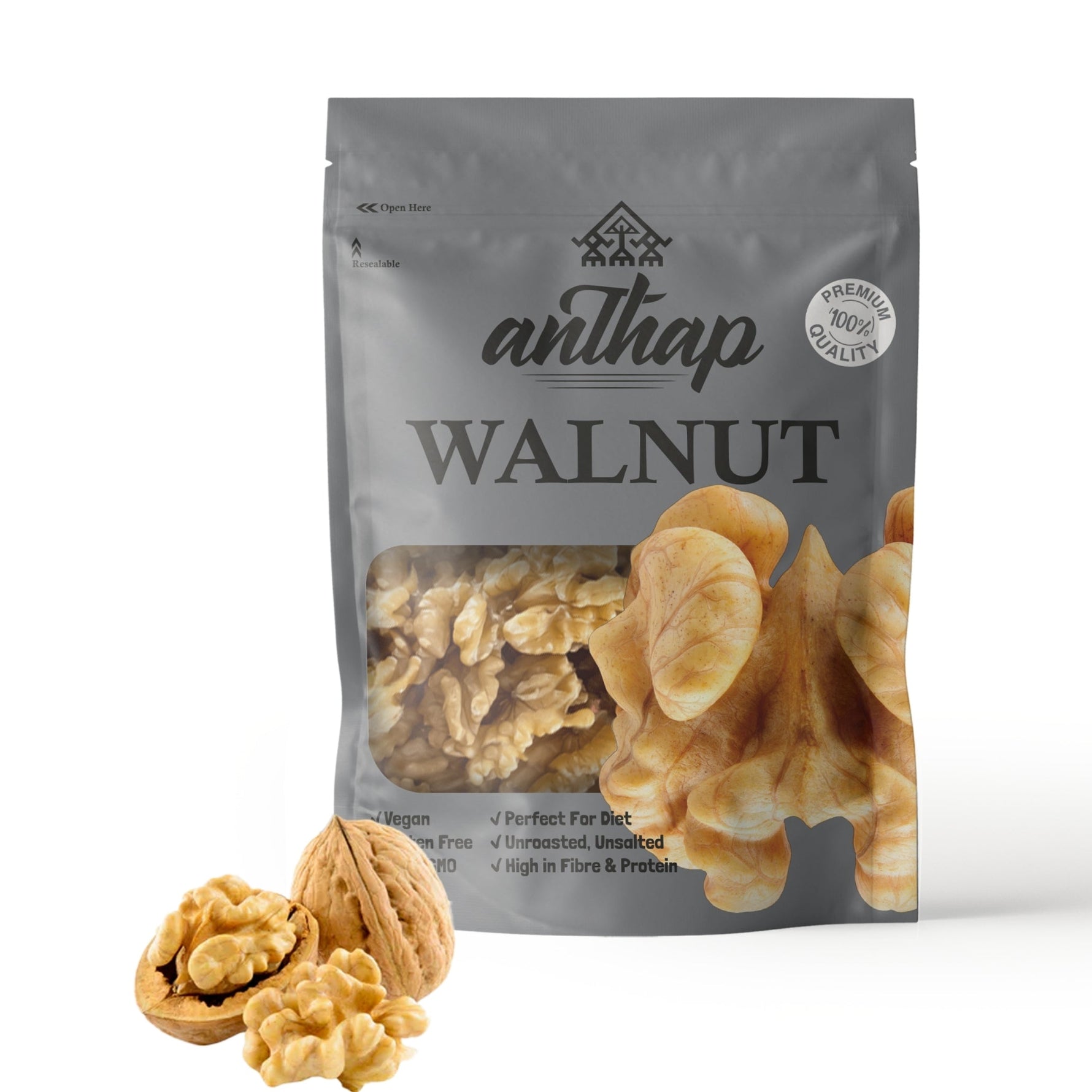 Anthap Walnut Halves Extra Light Premium Quality 650g